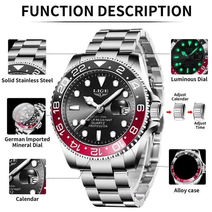 Montre Homme LIGE 2026 – Luxe