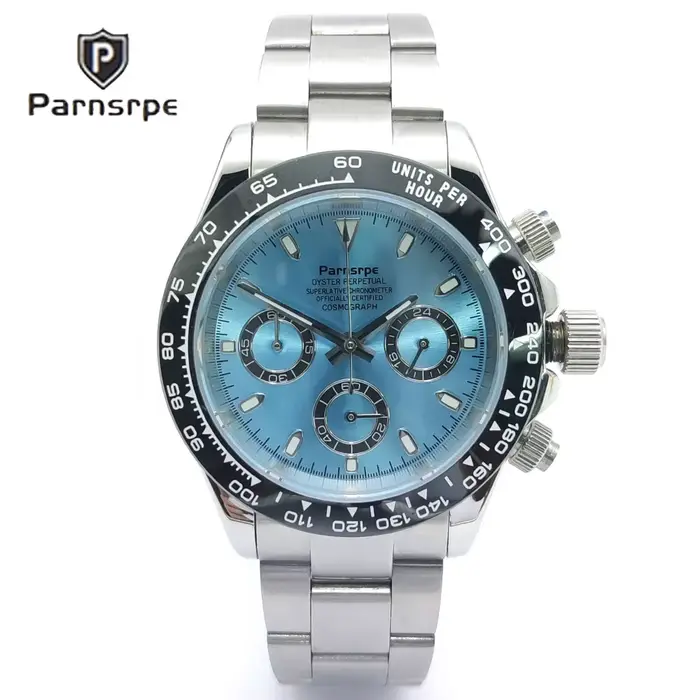 Nouvelle Montre Chronographe à Quartz Parnsrpe VK63 2026 pour Homme, Cadran Carré Rétro de Luxe, Lum