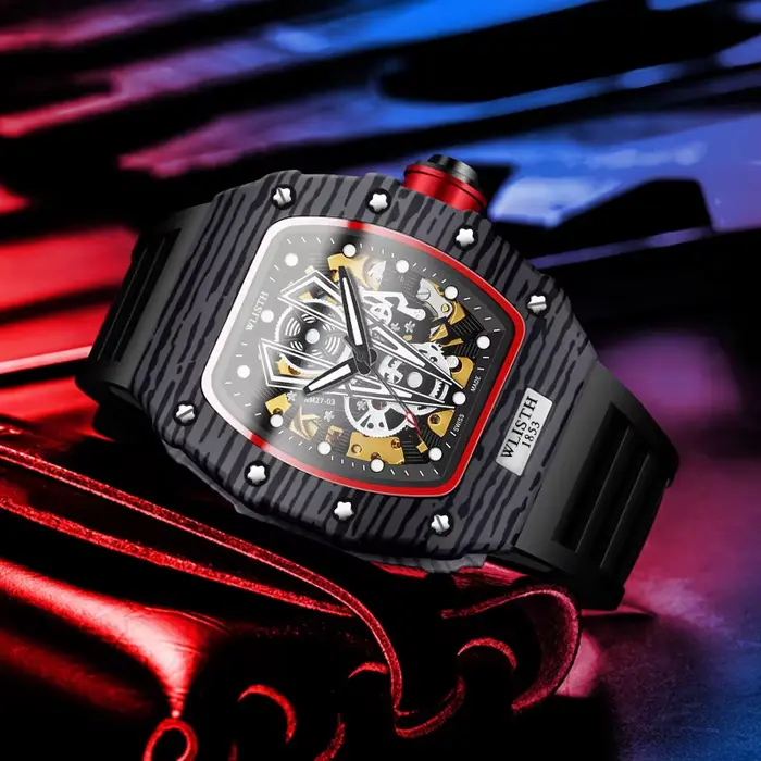 Montre automatique montres mécaniques pour Homme Type baril
