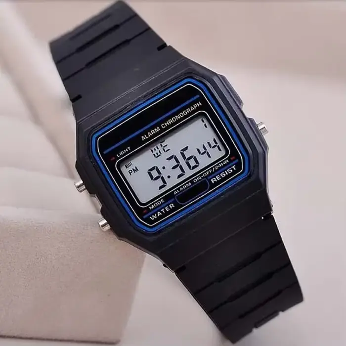 Mode numérique hommes montres de luxe en acier inoxydable lien Bracelet montre-Bracelet affaires électronique mâle horloge Reloj Hombre