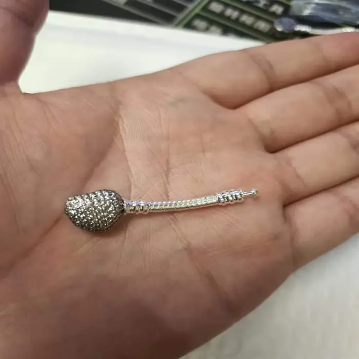 Extension de bracelet en argent sterling 925 avec zircone cubique pour allonger et personnaliser les bijoux de dame pour différentes occasions