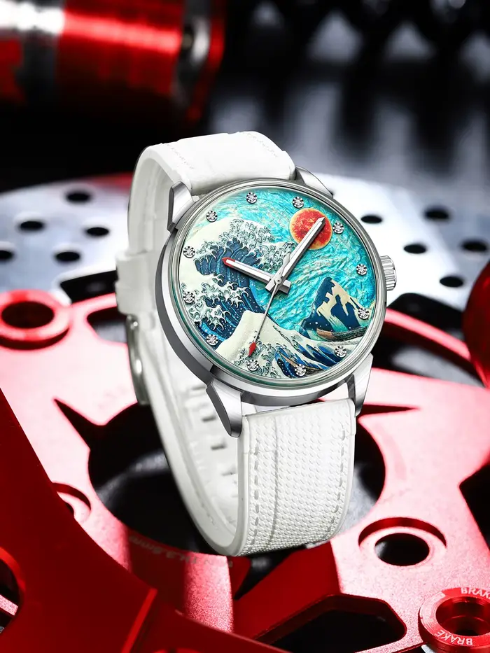 AILANG 2026 Nouvelle montre automatique de luxe blanche pour hommes NH36A