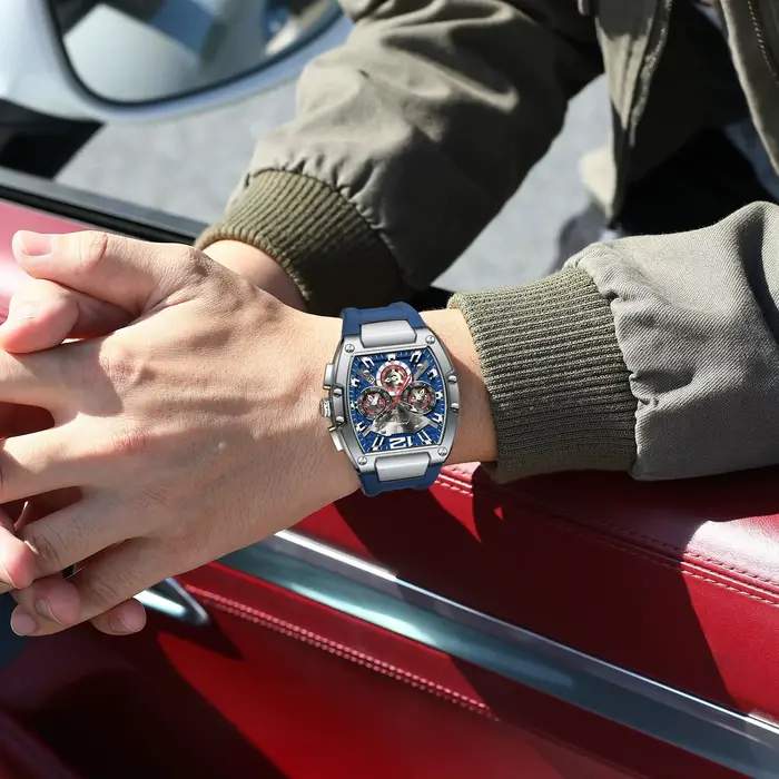 POEDAGAR luxe homme montre à Quartz sport