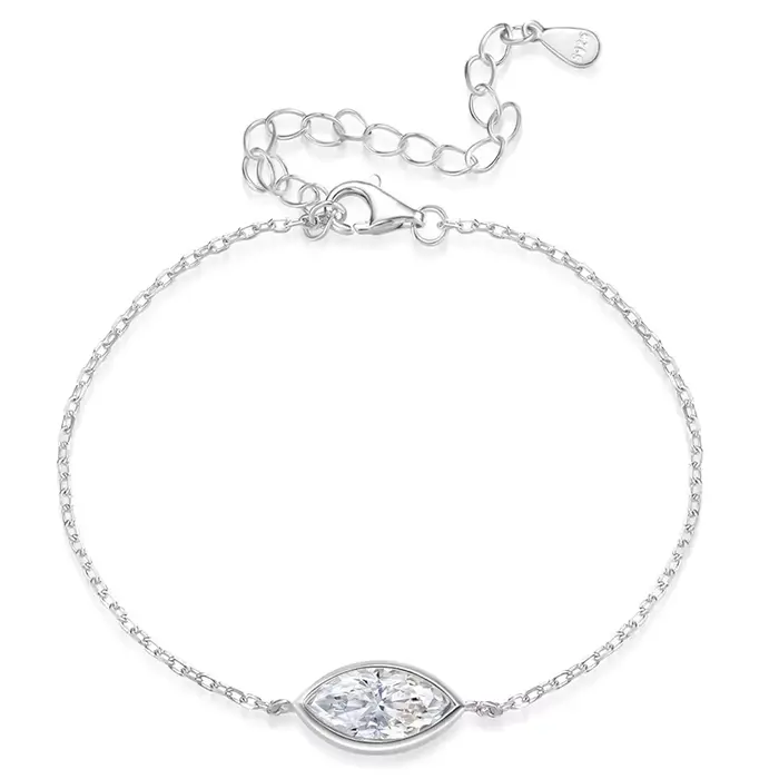 Ensemble de lunette 1-2CT, Bracelet Solitaire Moissanite pour femmes, en argent Sterling 925, diaman