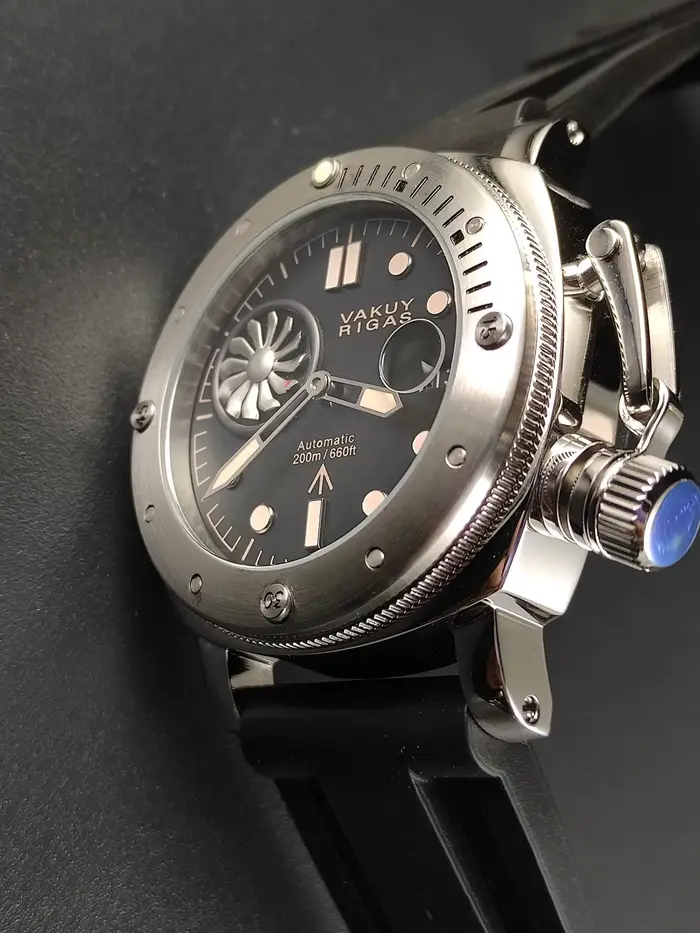 Montre militaire Vakuy automatique pour hommes, 44mm, Nautical Long March Commemorative, résistante à l'eau, avec mouvement Sea-Gull ST25, calendrier complet, super lumineuse