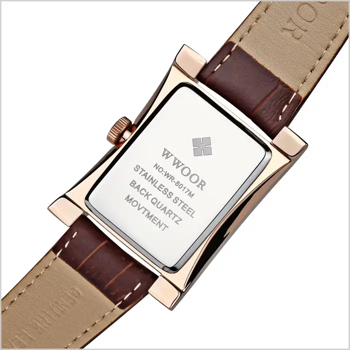 Wwoor-Montres-bracelets étanches pour hommes d'affaires