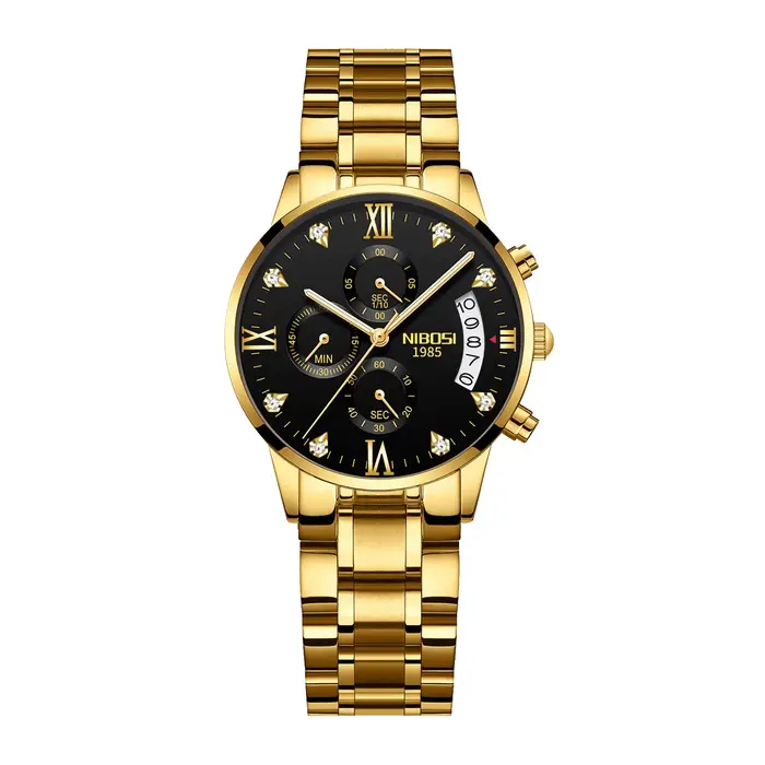 Relogio Feminino NIBOSI or femmes montre de mode de luxe affaires femme horloge haut marque de luxe