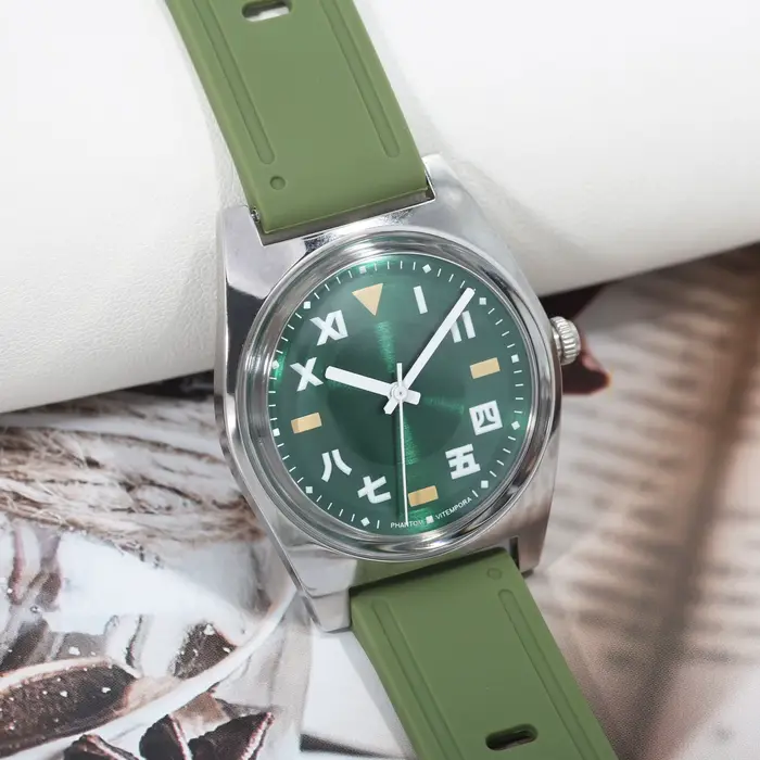 Montre mécanique pour homme - Mouvement à remontage manuel de 36 mm - Design élégant de style Bauhaus