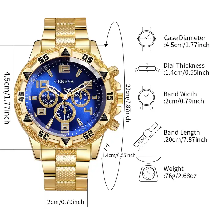 Ensemble de montres à Quartz pour hommes