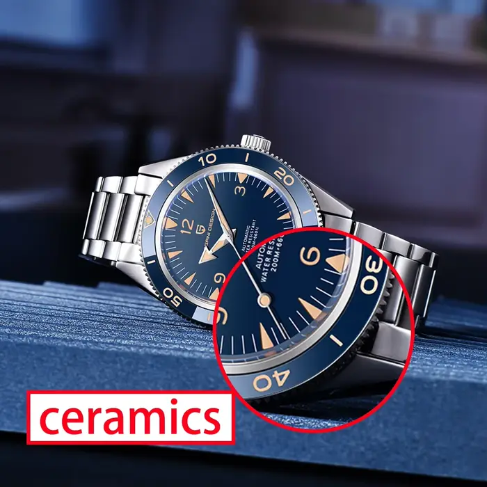 PAGANI DESIGN Miyota 8215 automatique hommes montres mécaniques 200m étanche saphir céramique plongée en acier inoxydable horloge V3