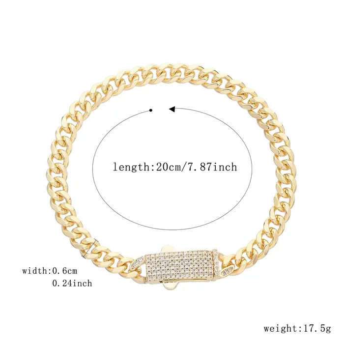 Bracelet et collier de luxe Monaco en zircon blanc bijoux en laiton 14k chaîne Monaco décoration diamants noirs et blancs bijou unisexe pour femmes et hommes occasions spéciales