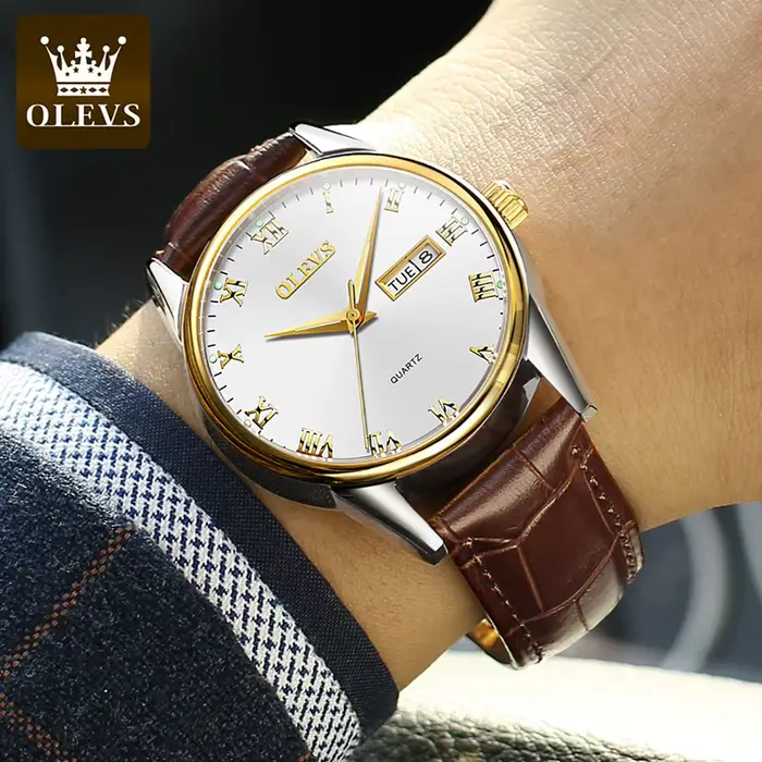 Montre à quartz OLEVS 5568 originale pour homme