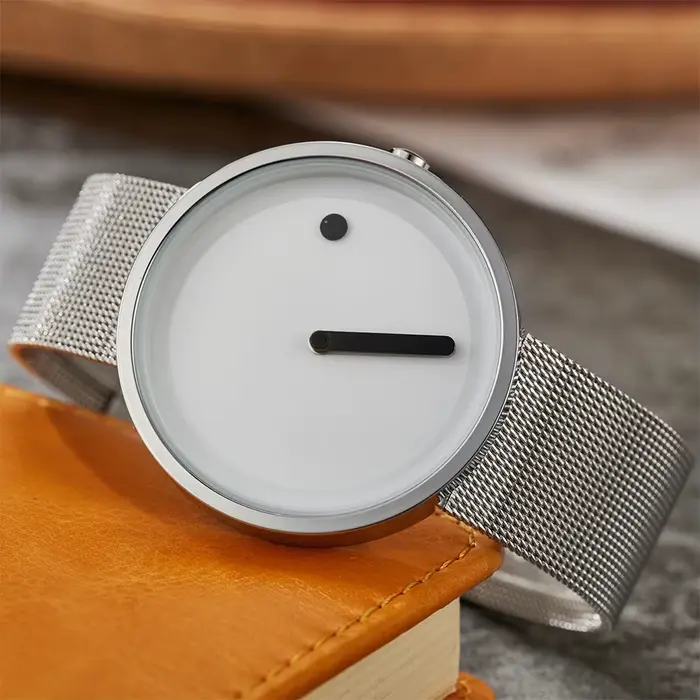 Montre-bracelet en cuir pour hommes