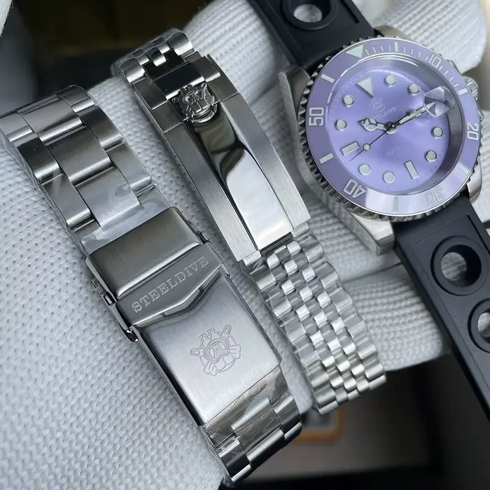 Montre de Plongée existent pour Homme Cadran Violet Water mesurost