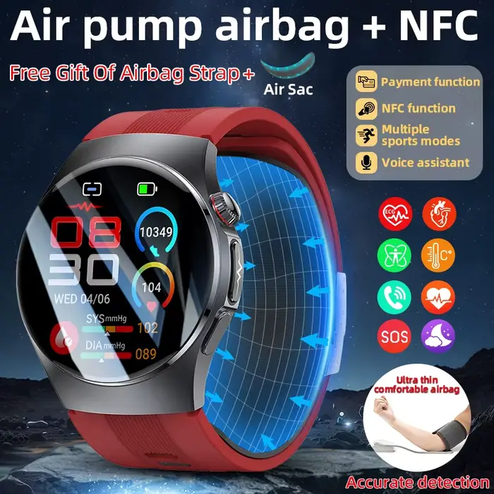 Montre connectée LIGE avec suivi de la santé, moniteur de fréquence cardiaque, ECG, tracker de fitness et sommeil, pour femmes et hommes, occasion sportive ou quotidienne