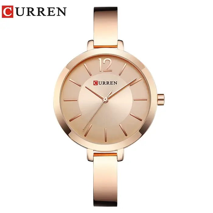 CURREN montre pour femmes 9012 Top marque de luxe horloge à Quartz décontracté mode dames montre-bra