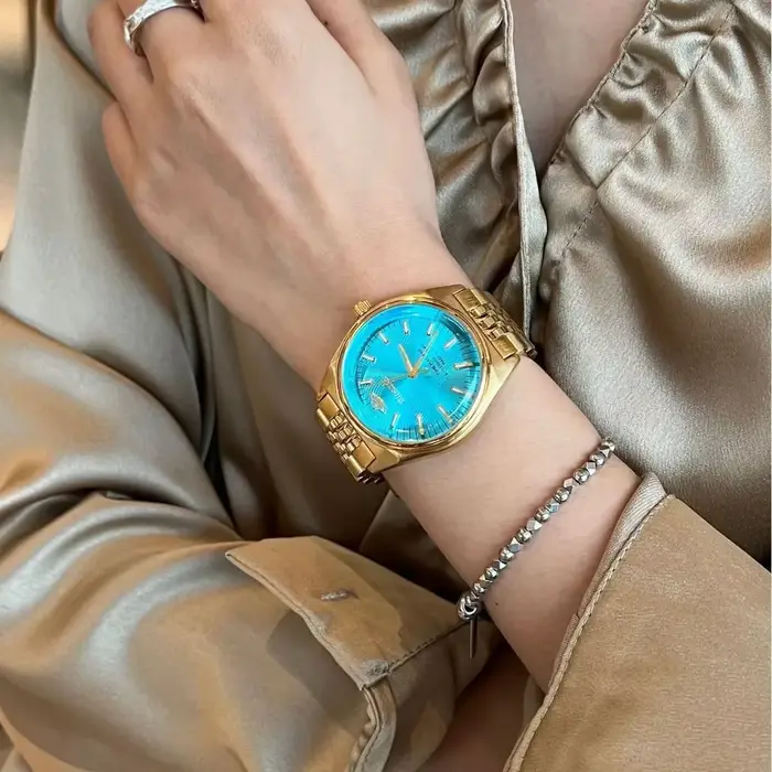 Masafei dames montres à Quartz de qualité supérieure femmes élégantes de luxe or remontage couleur cadran