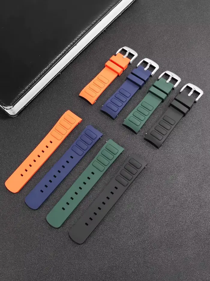 Pour Mido Multifort TV M049.526 bracelet de montre en caoutchouc étanche 22mm M049 Interface incurvée Silicone