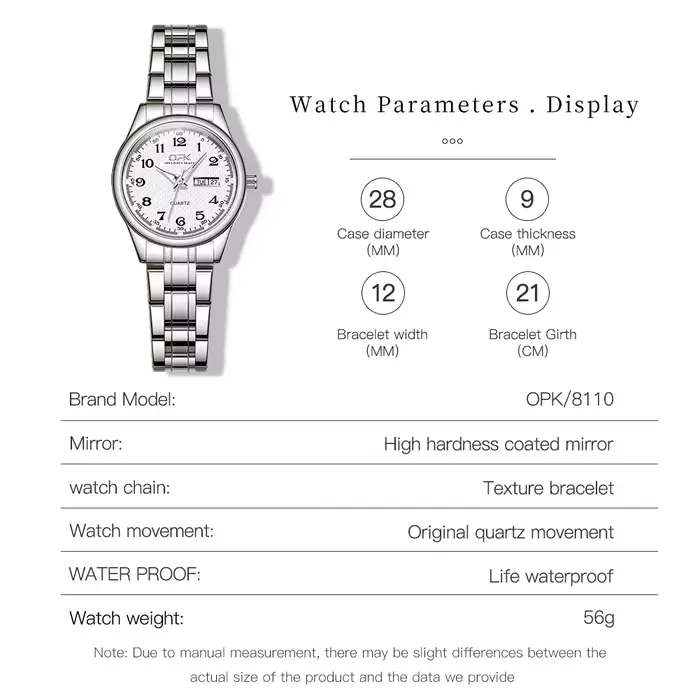 OPK 8110 dames montre classique Simple marque
