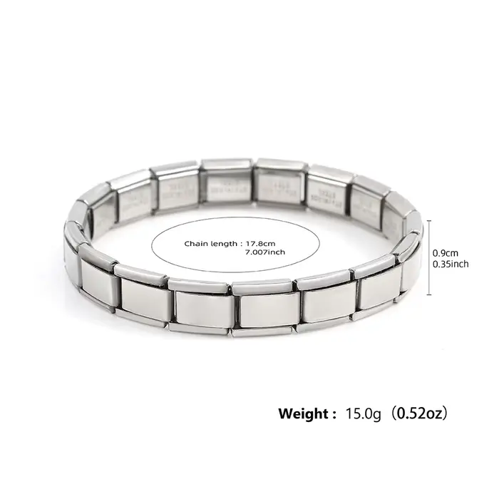 Bracelet en acier inoxydable italien à la mode avec motifs squelettes pour homme et femme occassions spéciales