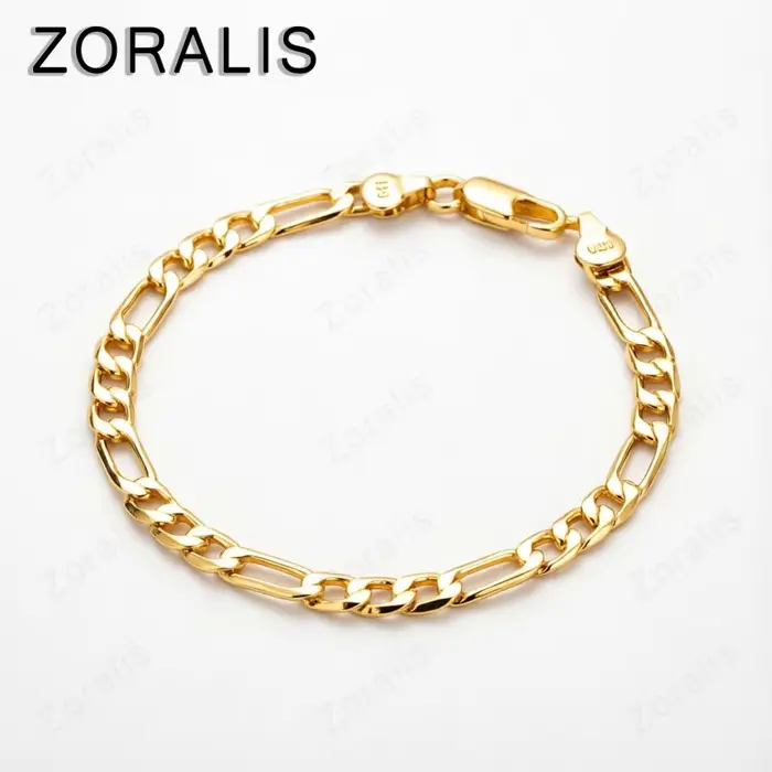 Bracelet en or 18 carats élégant pour homme et femme occasion spéciale soirée élégante