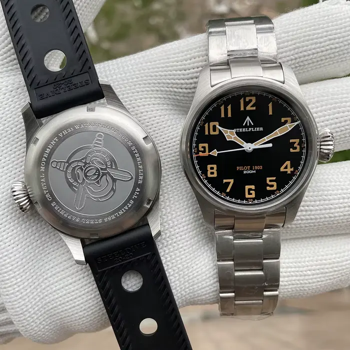 STEELFLIER officiel SF740V nouvelle montre-bracelet à Quartz Super C3 lumineux 200M étanche VH31 mouvement muet homme mode montre d'affaires