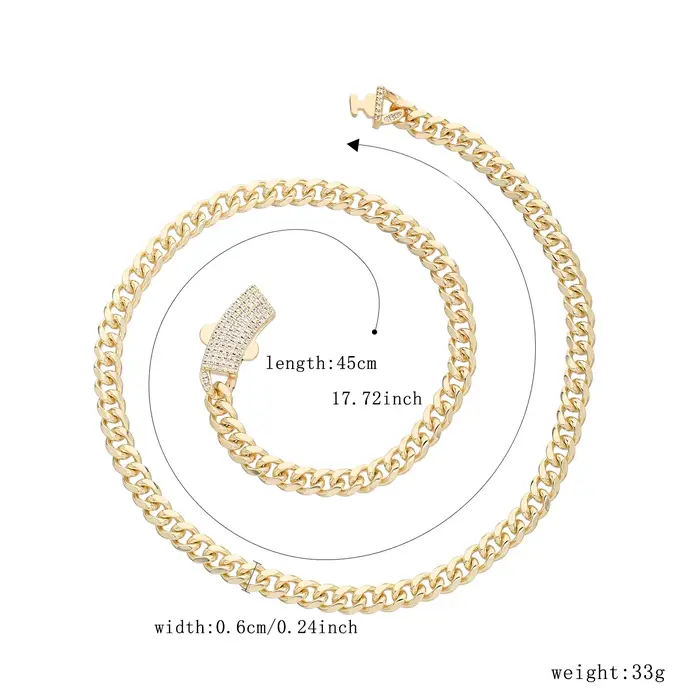 Bracelet et collier de luxe Monaco en zircon blanc bijoux en laiton 14k chaîne Monaco décoration diamants noirs et blancs bijou unisexe pour femmes et hommes occasions spéciales