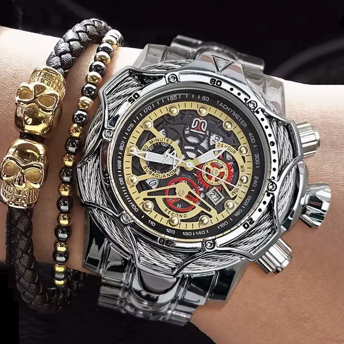 Montre Homme de Luxe à Grand Cadran Style Européen et Américain