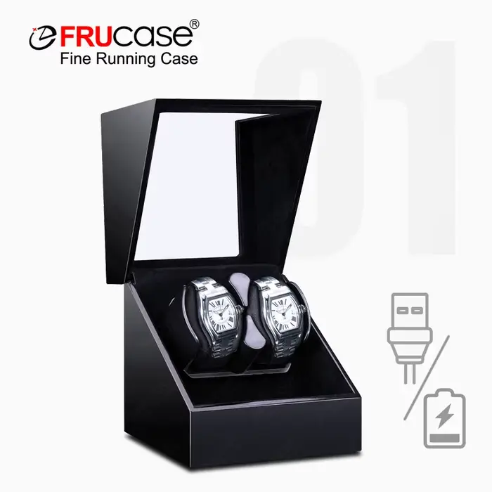 FRUCASE Double Watch Winder Remontoir pour montre automatique remontoir de montre pour boîtier de mo