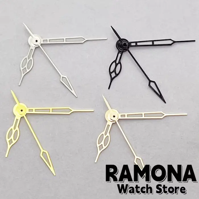 Aiguilles de montre Ramona en vert Shoous pour montres à mouvement automatique pour femmes et hommes, aiguilles interchangeables lumineuses pour horloges automatiques et montres mécaniques