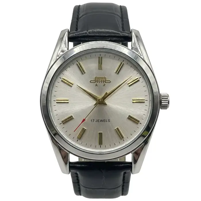 Montre mécanique vintage Beijing pour homme, 17 rubis, remontage manuel, résistante aux chocs, brace