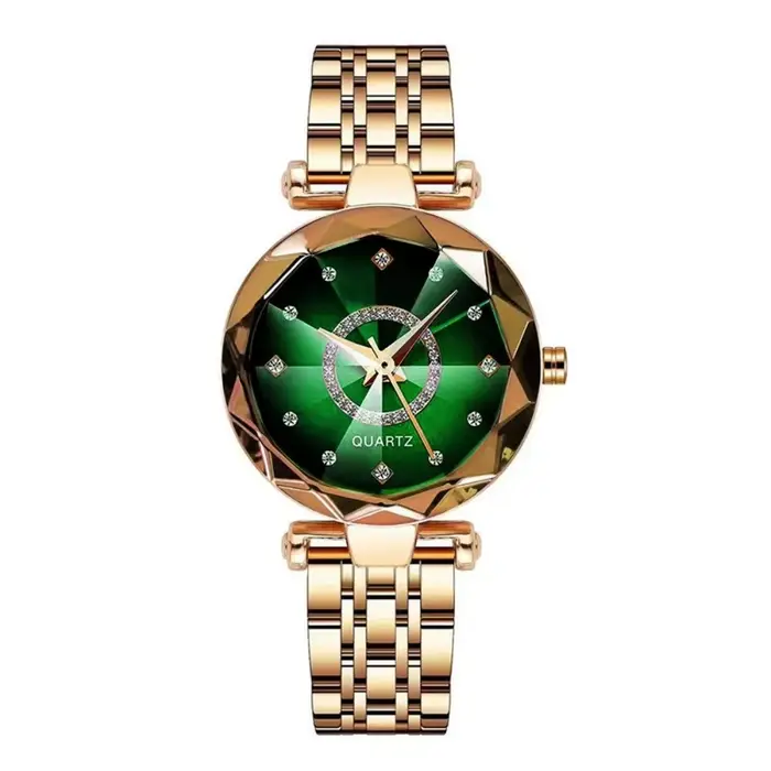 Montre élégante Ocean Star en acier inoxydable, bracelet poli, montre à quartz, accessoires de bijou