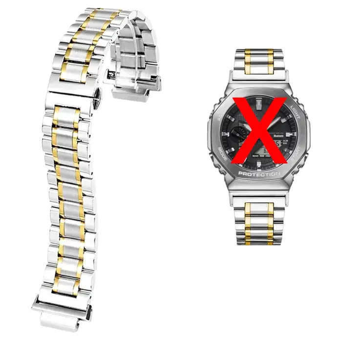 Bracelet en acier inoxydable GA2100 pour Casio G-SHOCK