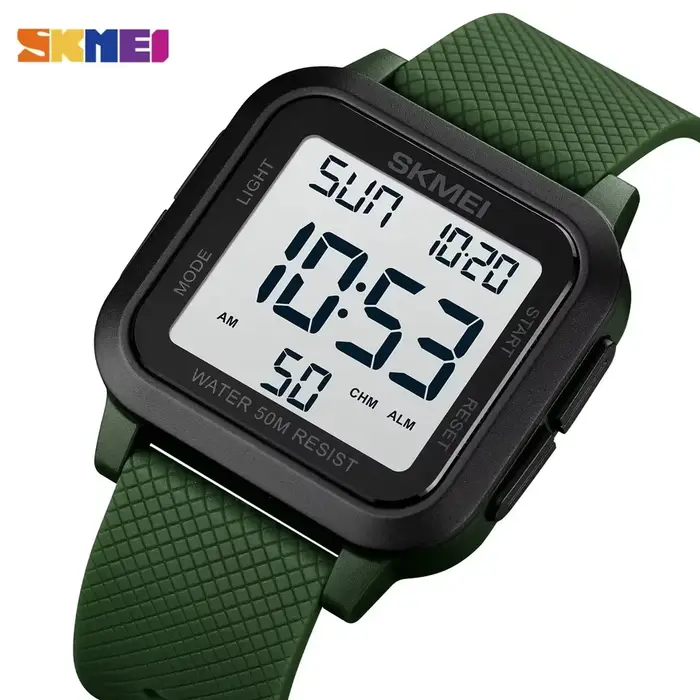 Hommes alarme Chrono horloge 5Bar étanche montres militaires LED affichage choc montre numérique reloj hombre Sport de
