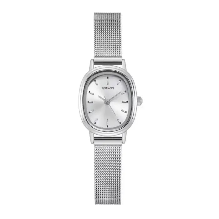 Top vente cadran ovale Montre à Quartz femmes mode dames maille ceinture bracelet Montre-bracelet étudiant Relojes Para