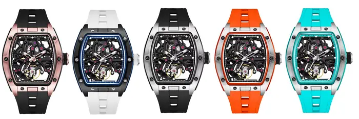 Montre mécanique Daniel Gorman 2026 lumineuse avec boîtier en acier inoxydable et bracelet en silicone pour homme et femme, cadeau d'occasion spécial