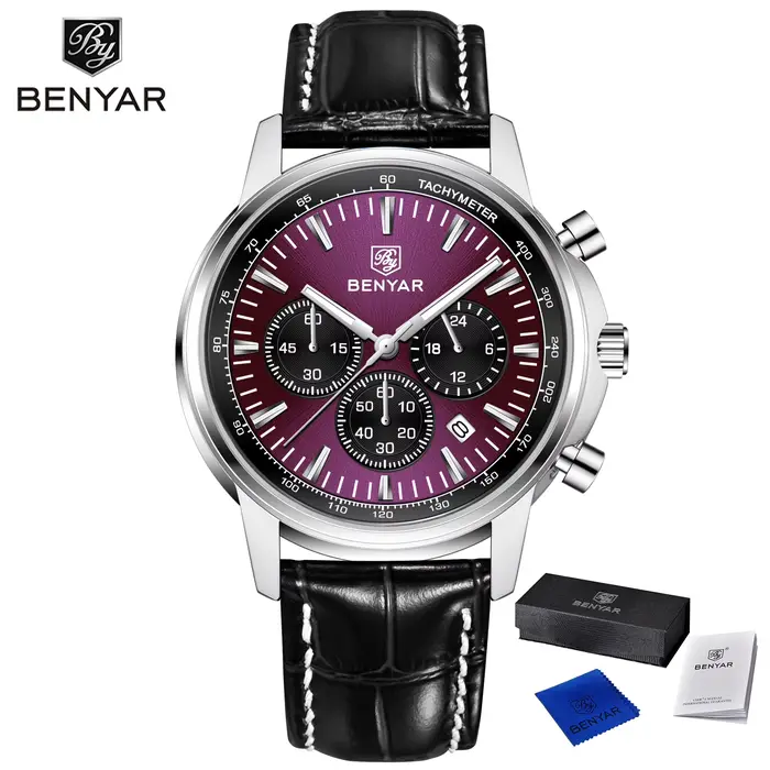 2025 nouvelle montre pour hommes BENYAR montres à Quartz de luxe pour homme mode homme cadeaux calen