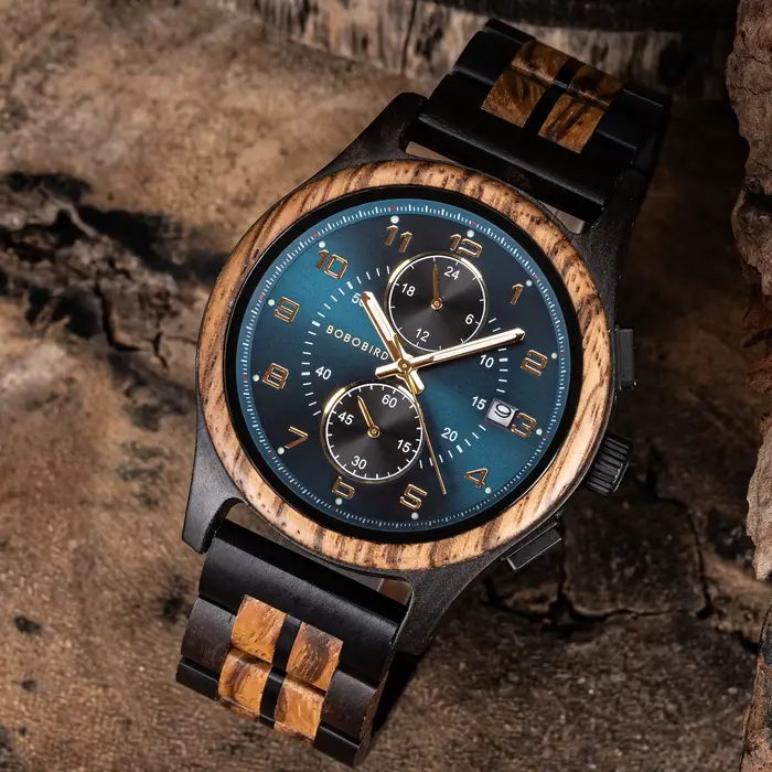 BOBO BIRD-Montre en bois pour homme