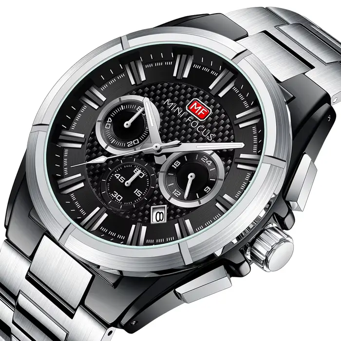 Montres Militaires Daniel Gorman Homme Quartz Résistante à l'Eau Chronomètre Bracelet Acier Occasions Spéciales
