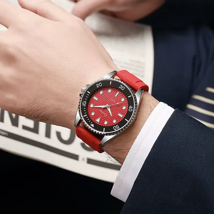 Nouveauté montre de Sport hommes décontracté Silicone Quartz montre-bracelet montre homme saat erkek