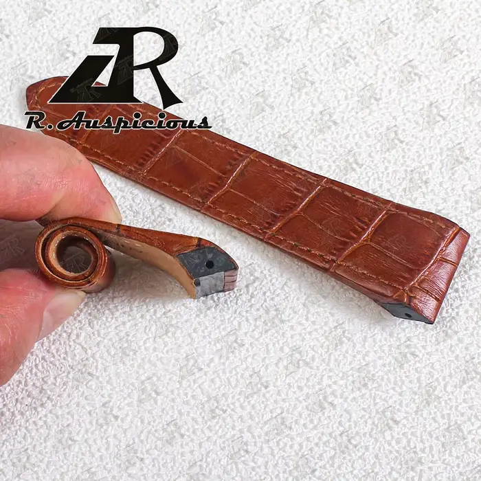 Bracelet de montre en cuir de vachette pour hommes et femmes