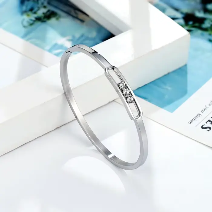 Bracelet classique coulissant en Zircon 3 pour femmes