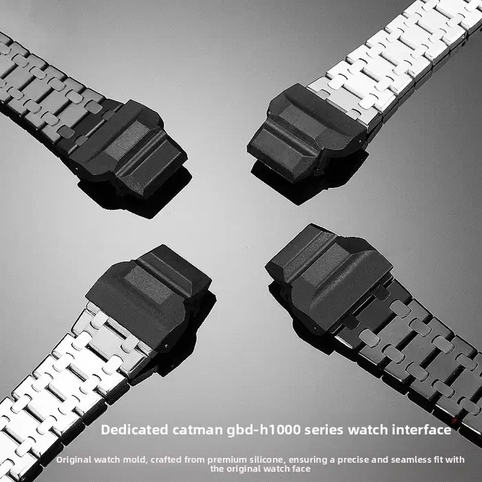 GBD H1000 grand poignet étendu Bracelet en acier inoxydable pour G-SHOCK Casio 3475 GBD-H1000 adaptateur