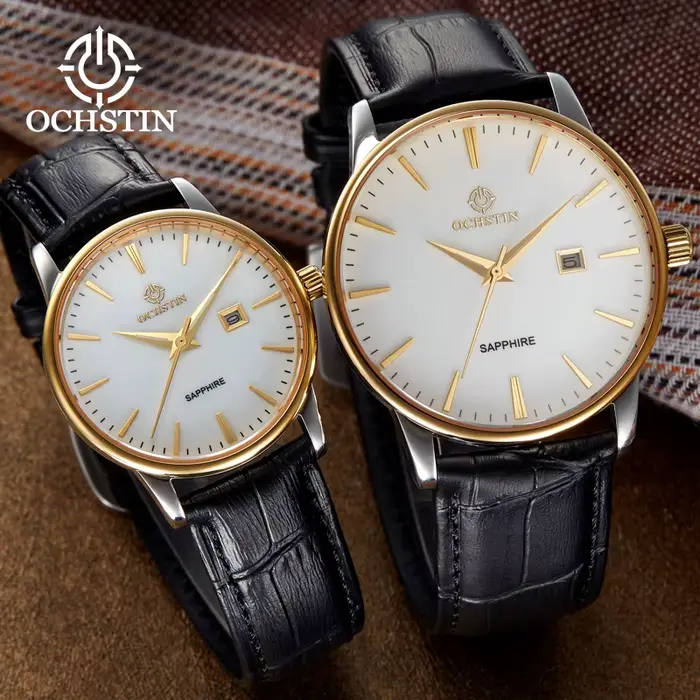 Montres de luxe OCHSTIN couple quartz saphir étanches pour hommes et femmes occasions spéciales romantiques cadeau Saint Valentin