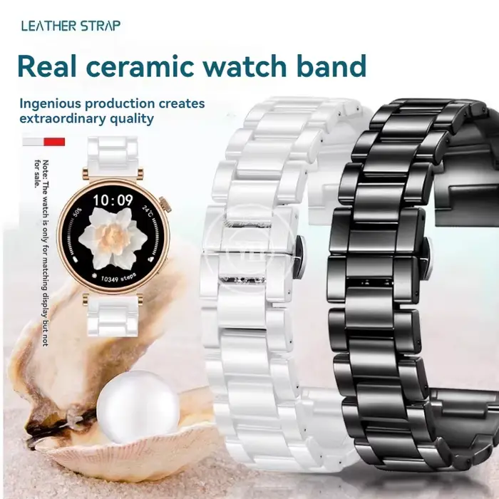 Bracelet de montre en céramique blanche