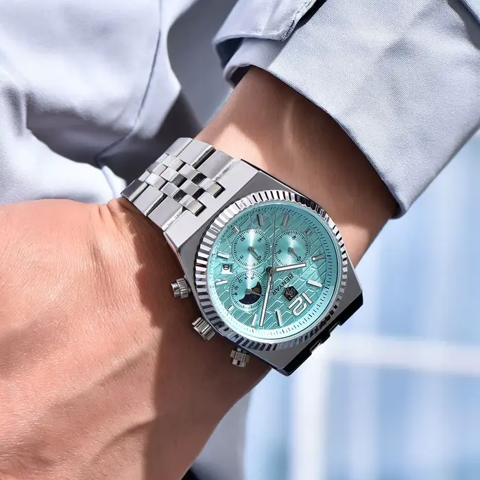 BENYAR nouveau 5225 montres à Quartz 40mm hommes montre multi fonctionnelle sport étanche chronographe saphir verre montre-bracelet cadeau