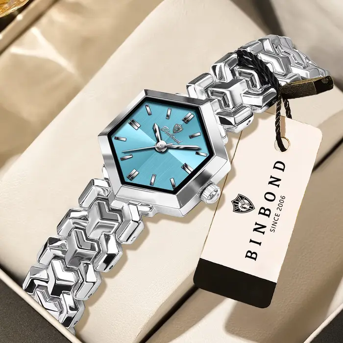 Montres de luxe BINBOND en quartz pour femmes, précises, durables, étanches, simples, montre pour fe