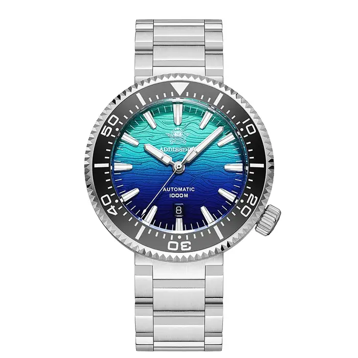 ADDIESDIVE montres automatiques pour hommes 1000M étanche saphir flamme nuages Texture luxe BGW9 lumineux nouvelle montre de plongée AD2526