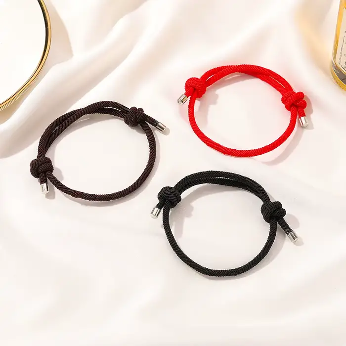 Bracelet en corde rouge coton pour protection et succès, talisman porte-bonheur mode et vintage pour femmes occasions spéciales