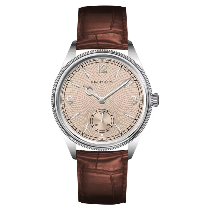 Specht & Söhne nouveau bleu glace 1908 hommes montre chronographe automatique mécanique montre-bracelet bracelet en cuir véritable montres Vintage